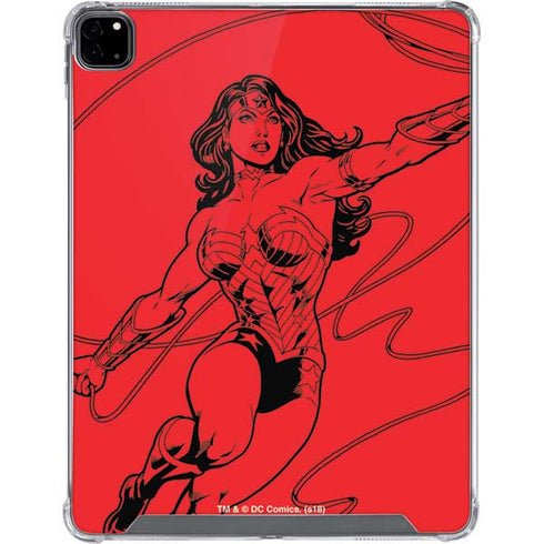 DC Comics Wonder Woman Comic Pop iPad Pro 12.9in (2020) Clear Case